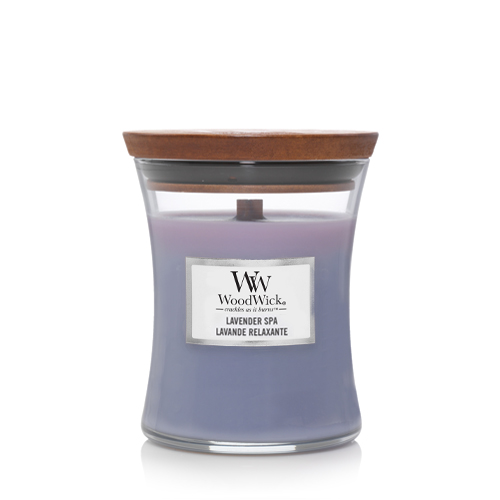 Lavender spa נר ריחני שעון חול בינוני