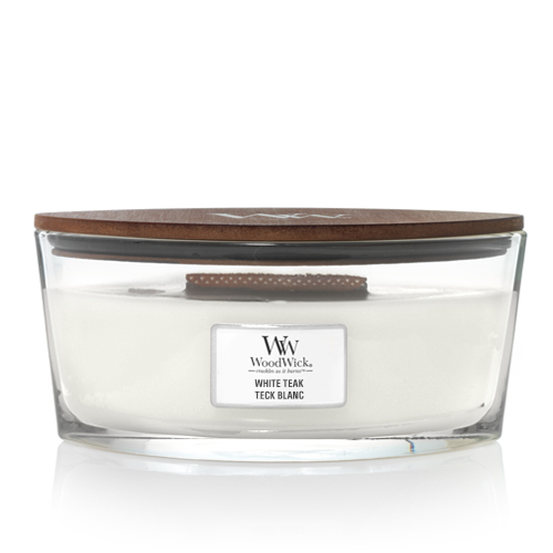 White teak נר ריחני אליפסה