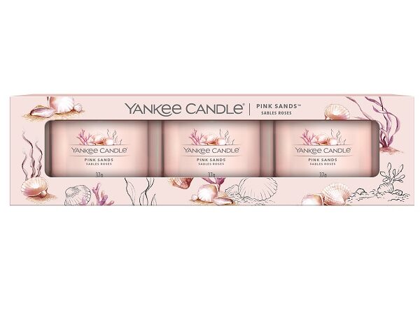 Pink Sands - Filled Votive 3 Pack נר ריחני קטן