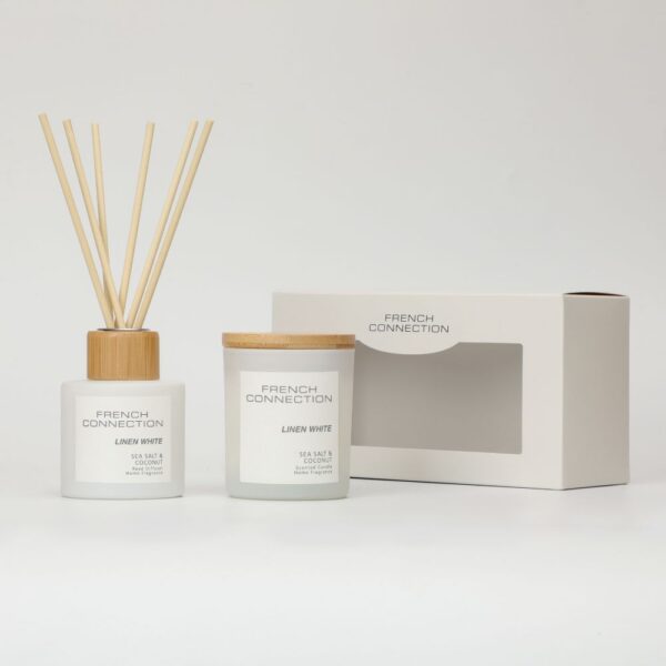 Sea Salt and Coconut Candle and Reed Diffuser Gift Set