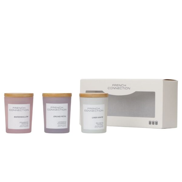 Pastel Range Trio of Candles Gift Set