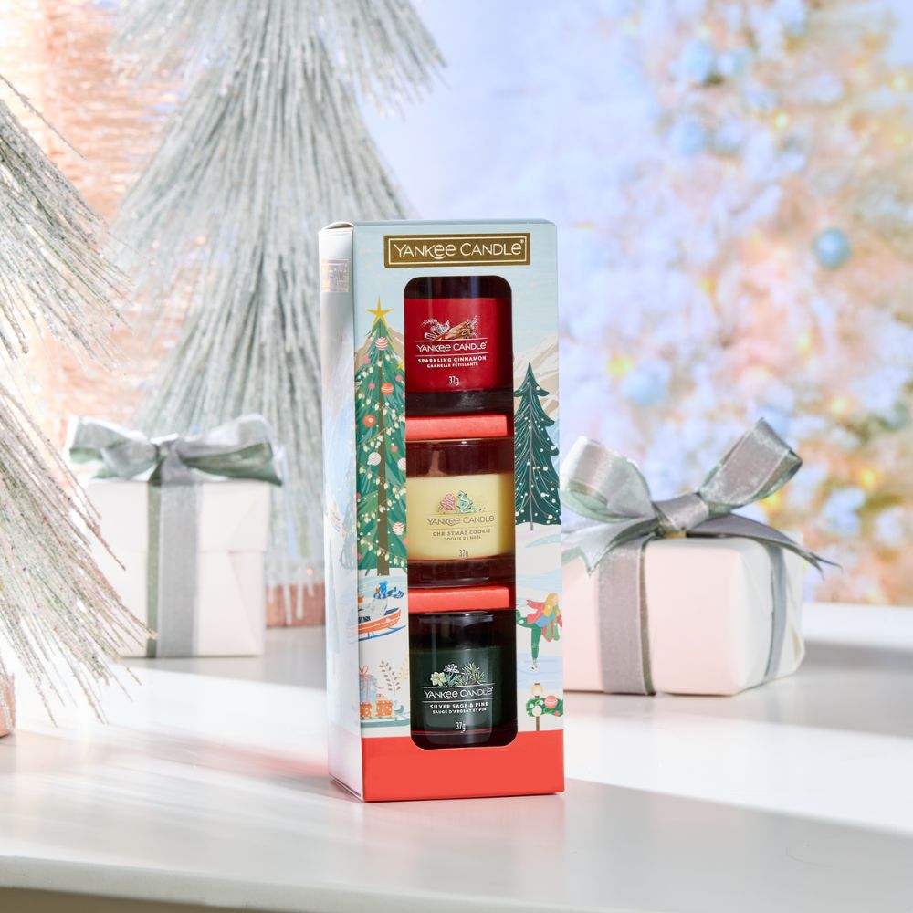 מארז של 3 נרות בגוונים חורפיים