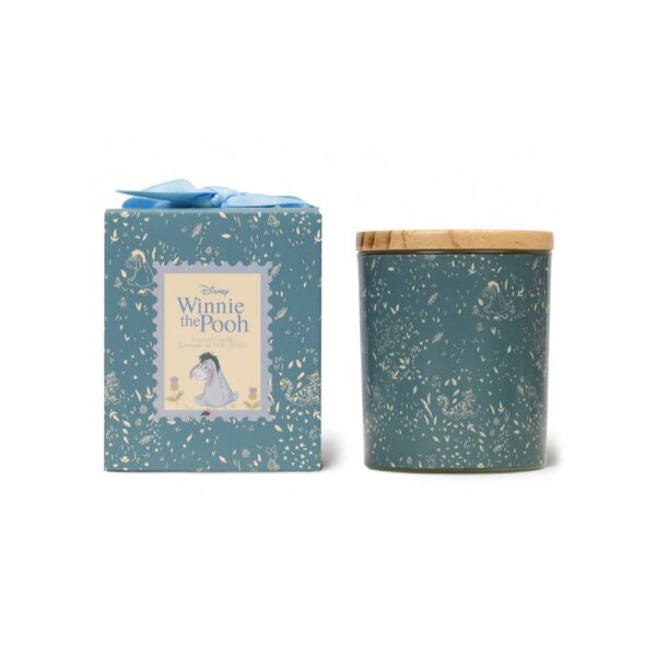 נר עגול עם מכסה עץ