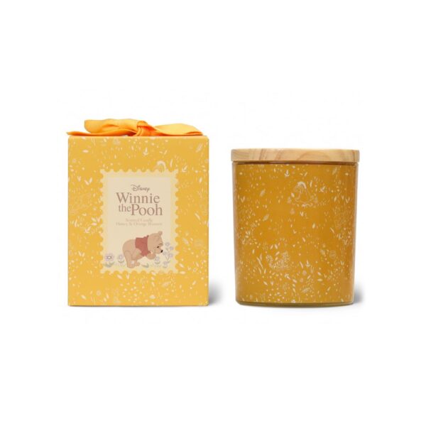 נר עגול עם מכסה עץ